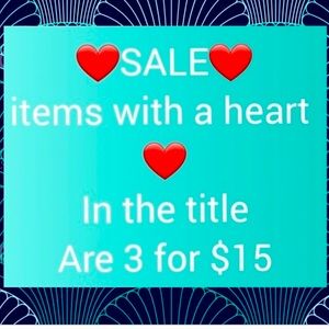 ♥️♥️♥️ SALE!!! 3/$15 Tons of items to choose from! Add to your bundle an…